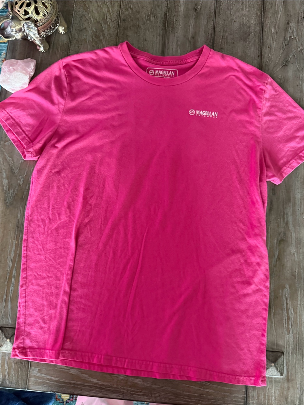 Magellan Outdoors Women’s Hot Pink Crewneck Tee - Picture 2 of 6